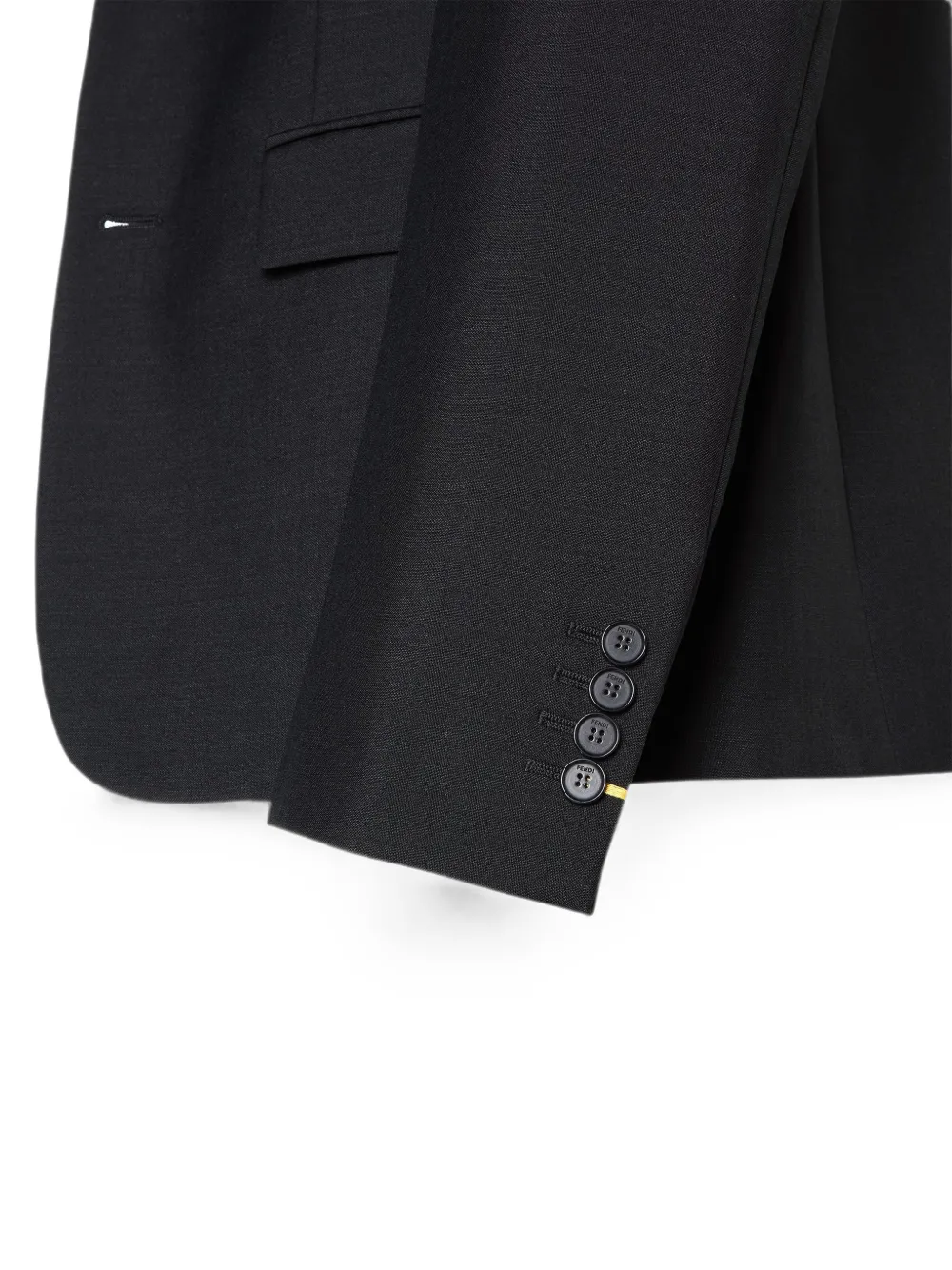FENDI Jack met enkele rij knopen Zwart