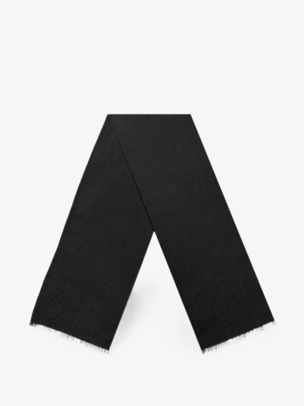 Gucci GG Supreme frayed scarf | Black | Image 1
