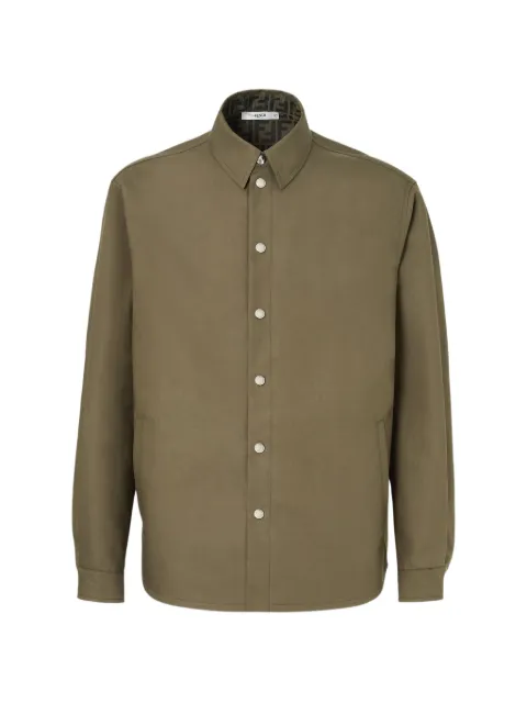 FENDI FF Motif press-stud shirt