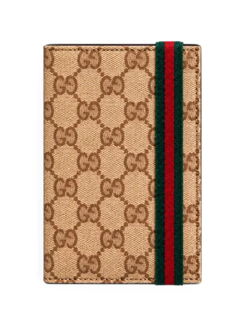 Gucci GG Supreme Web-stripe wallet