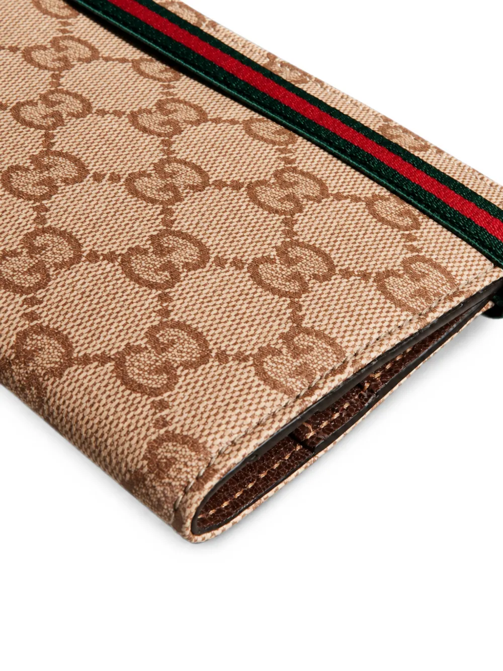 Gucci GG Supreme portemonnee met Web-streep Beige
