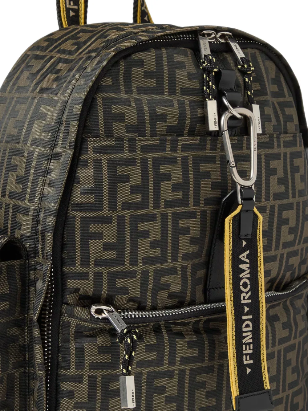 FENDI Climb FF Zucca rugzak Bruin