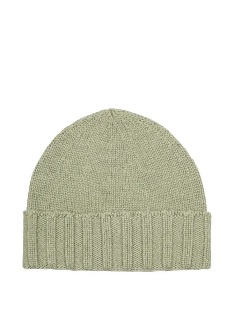 Drumohr ribbed-trim cashmere beanie hat