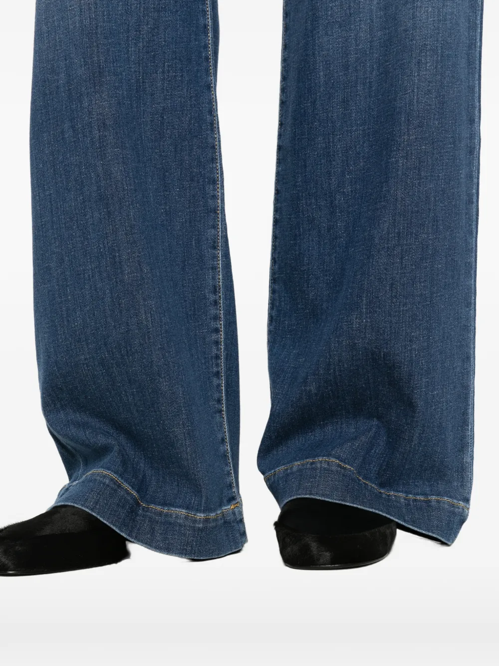 Antonelli Jeans met wijde pijpen Blauw