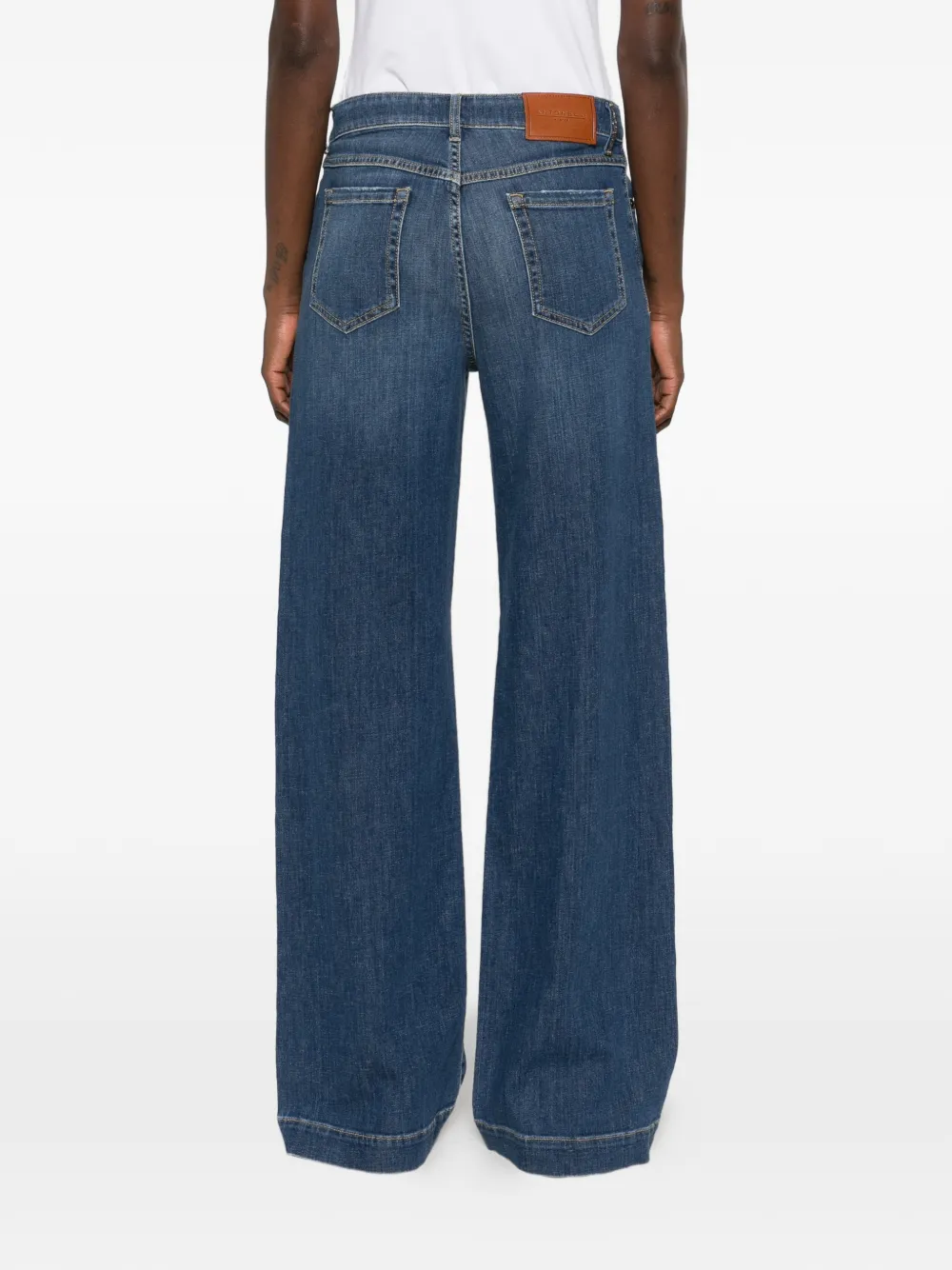 Antonelli Jeans met wijde pijpen Blauw