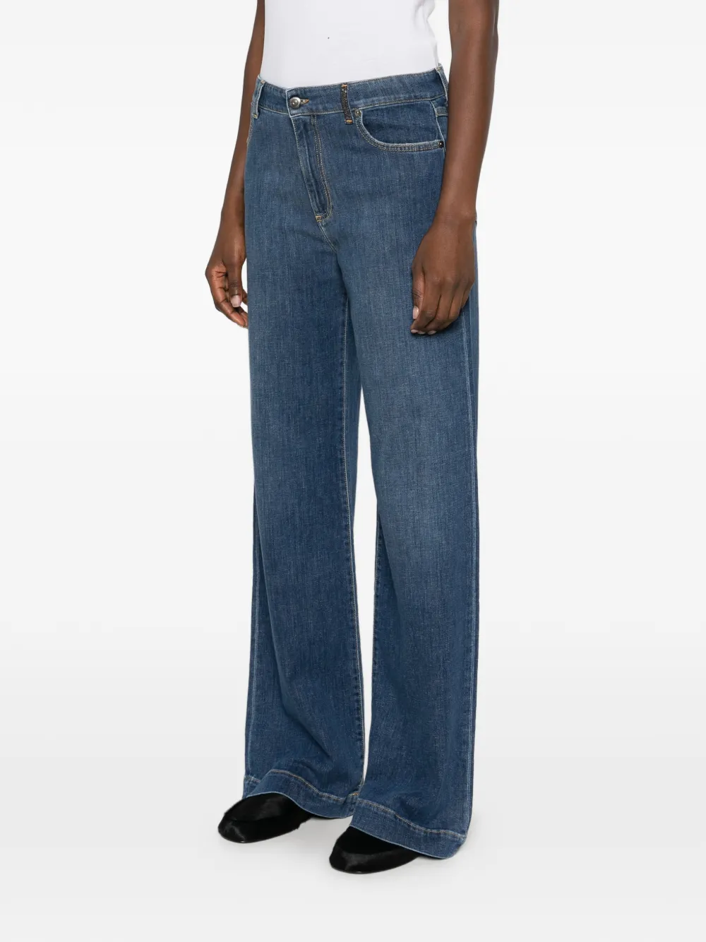 Antonelli Jeans met wijde pijpen Blauw