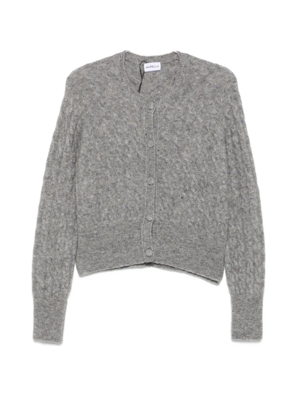 Marella cable-knit cardigan - Grau
