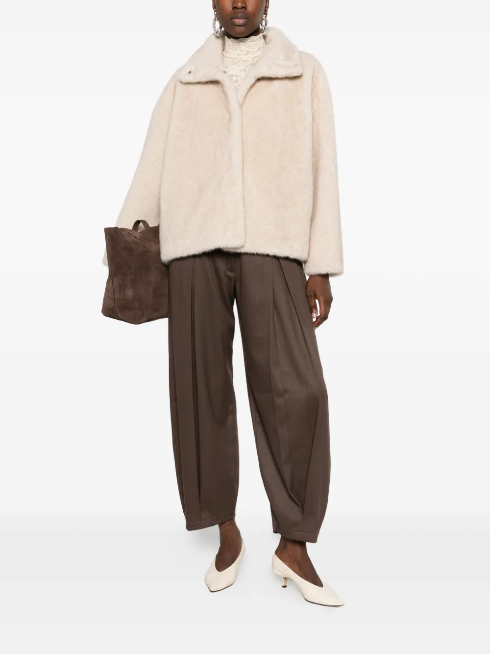 Betta Corradi Jack van imitatiebont Beige