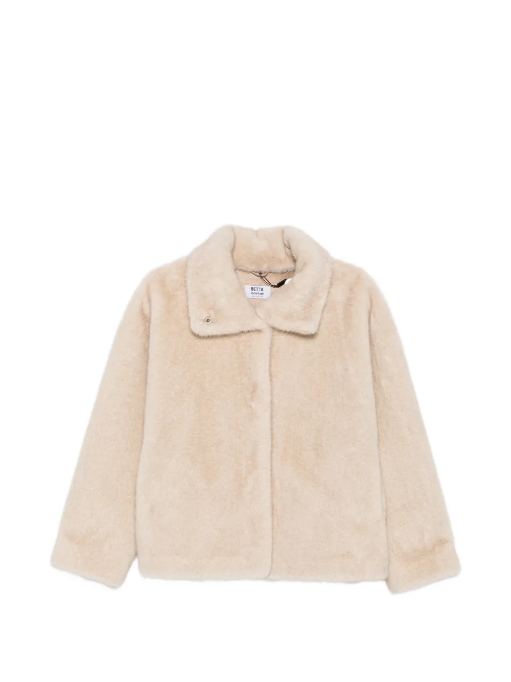 Betta Corradi faux-fur jacket - Nude