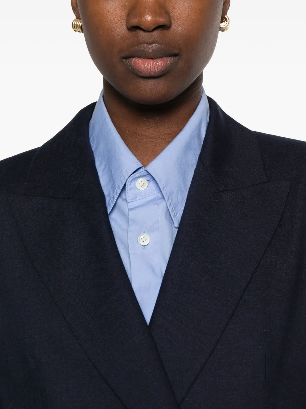 Marella MLLAceri double-breasted blazer Blauw