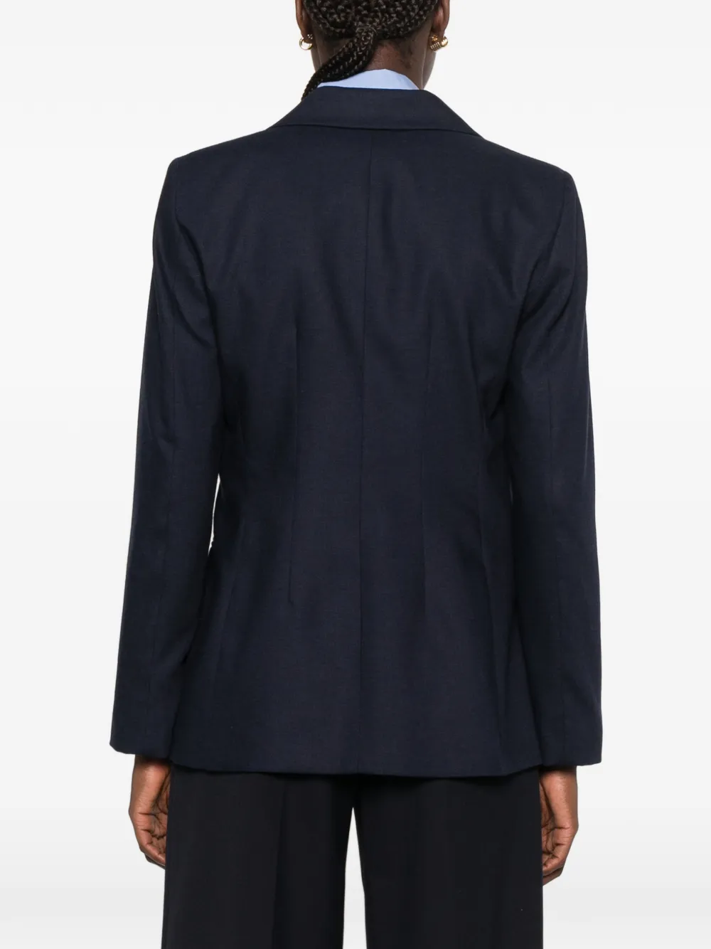 Marella MLLAceri double-breasted blazer Blauw