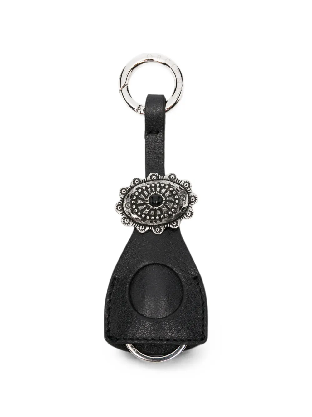 Orciani embellished leather keyrings - Schwarz