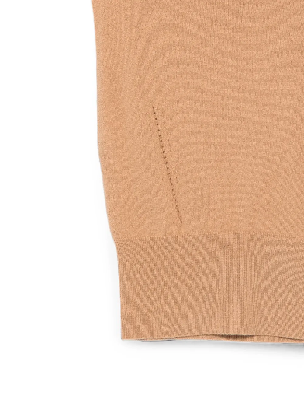 Semicouture Angelica ribbed-knit vest Beige