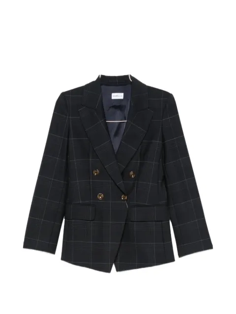 Marella Mllefedra double-breasted check-pattern blazer