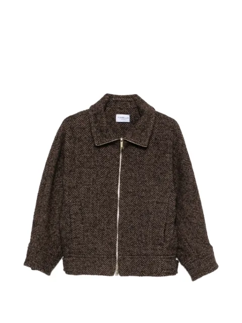 Marella Mlslana herringbone zip-fastening jacket