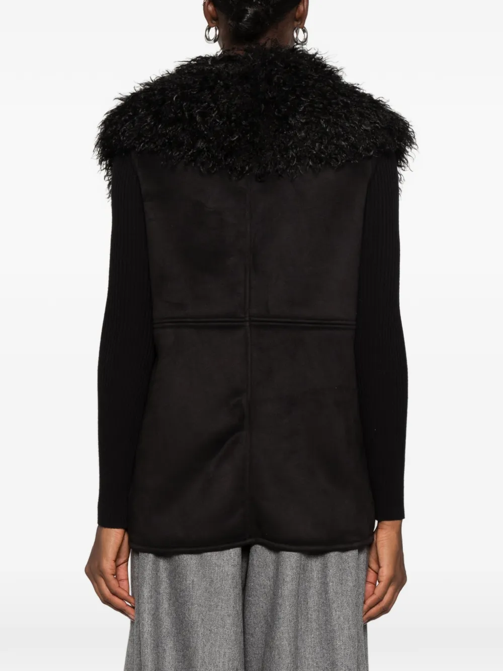 Betta Corradi faux-fur gilet Zwart