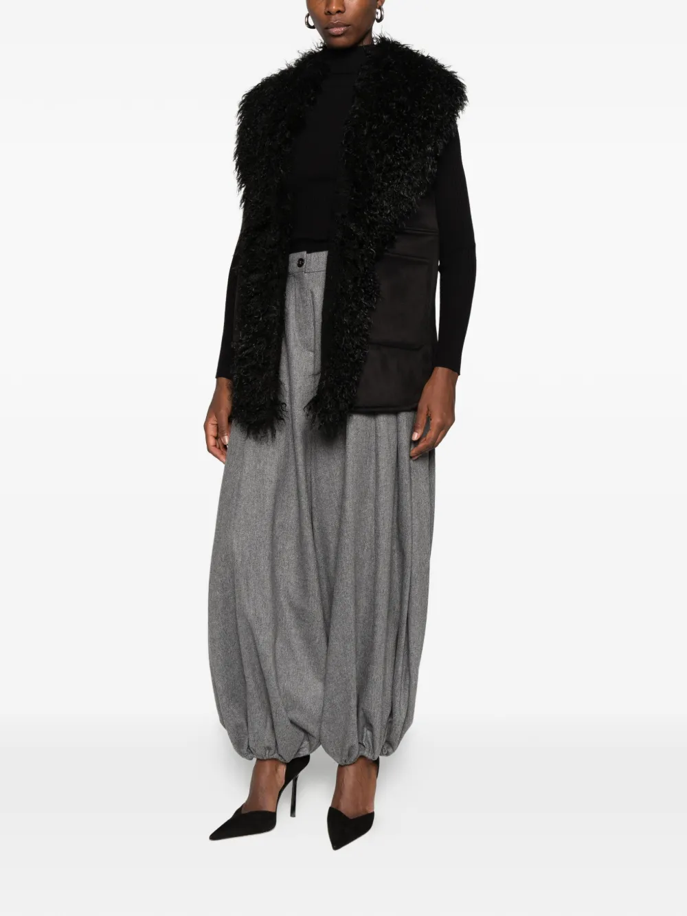 Betta Corradi faux-fur gilet Zwart