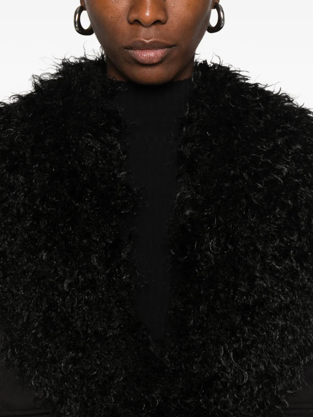 Betta Corradi faux-fur gilet Zwart