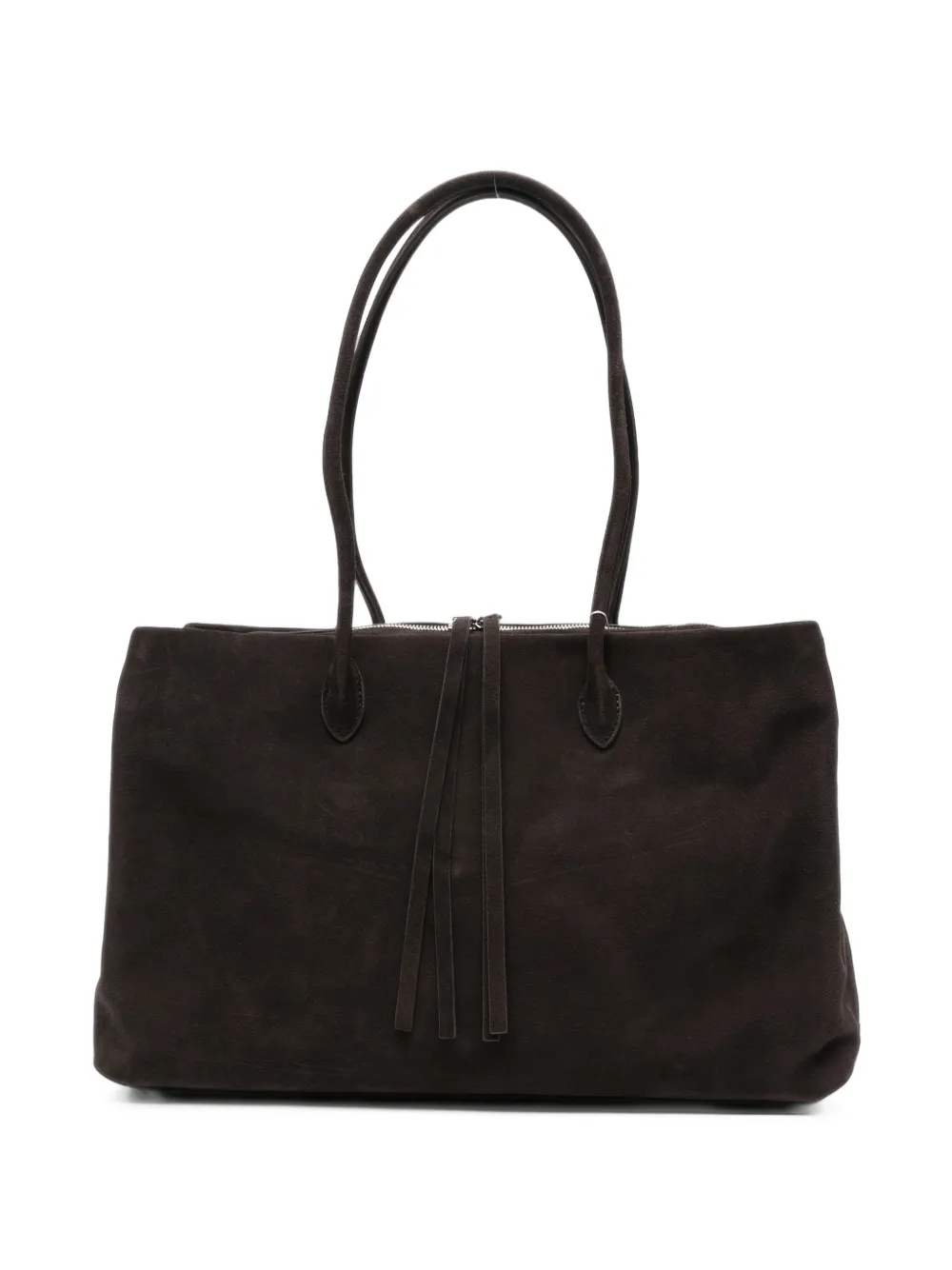 Eleh suede-finish shoulder bag - Marrone