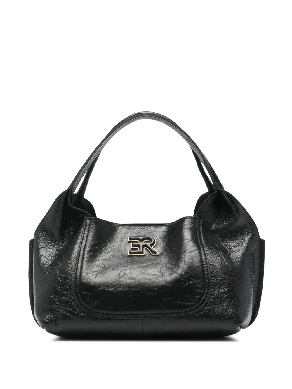 ERMANNO FIRENZE logo-plaque leather tote bag