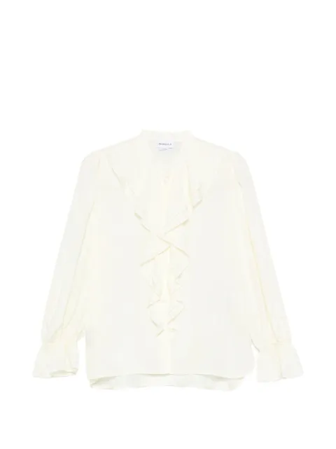 Marella camisa con volantes y botones