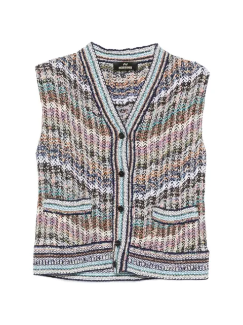 Missoni zigzag-knit gilet