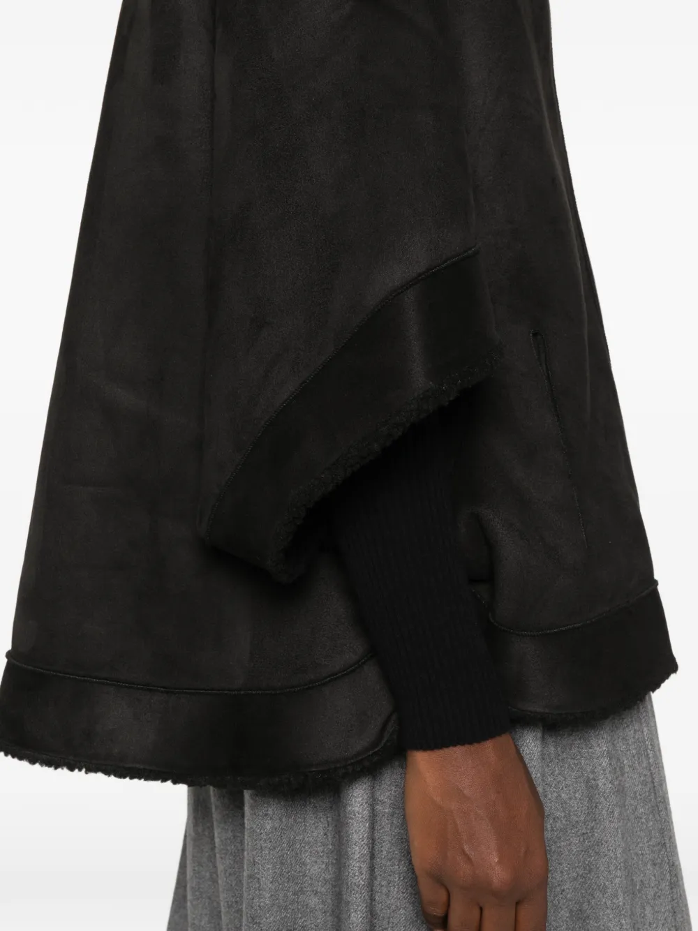 Betta Corradi reversible hooded cape Grijs