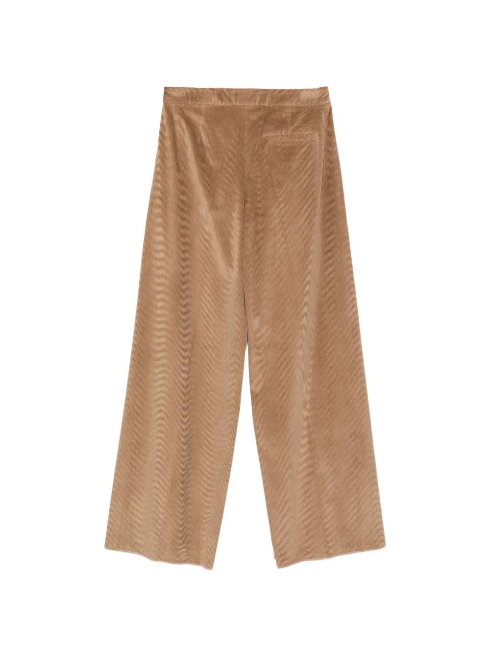Marella Ribfluwelen palazzo broek Beige