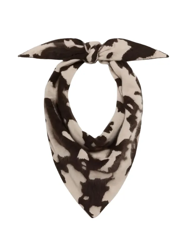 Guest In Residence Grizzly Brushed Effect Cashmere Bandana in Neutrals
