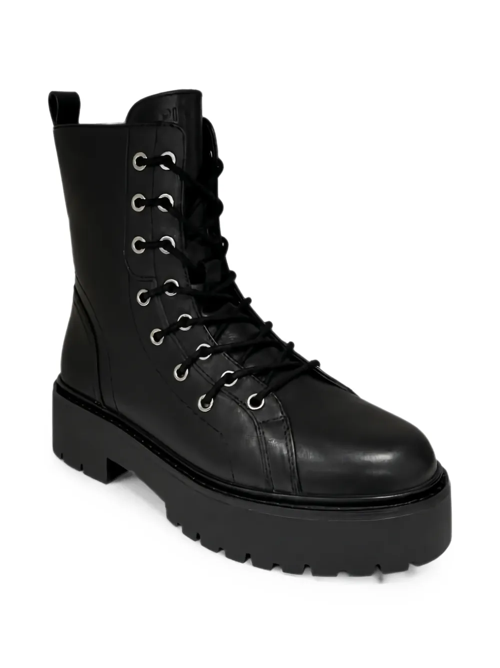 PINKO lace-up platform combat boots Zwart