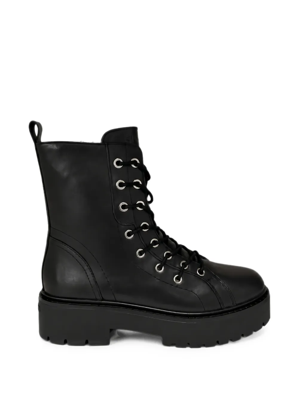 PINKO lace-up platform combat boots - Nero