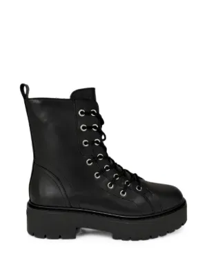 Michael Michael Kors Bota Rory De Couro Com Cadarço | Preto