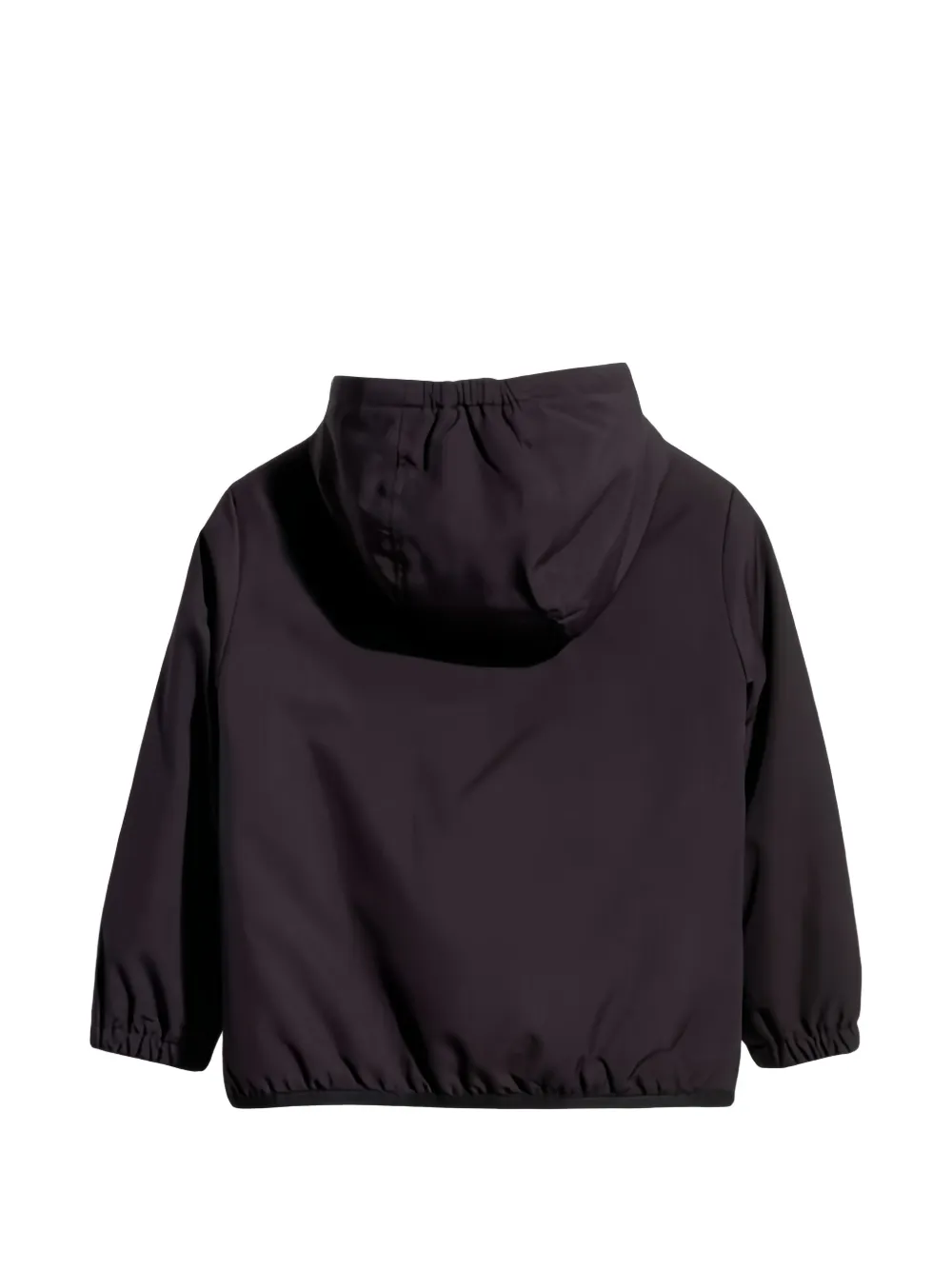 Gucci Kids Web-stripe hooded jacket Blauw