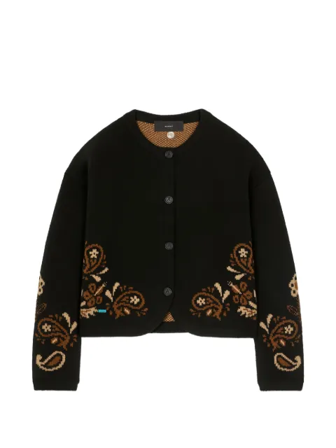 Alanui Island Roots paisley jacquard-knit cardigan