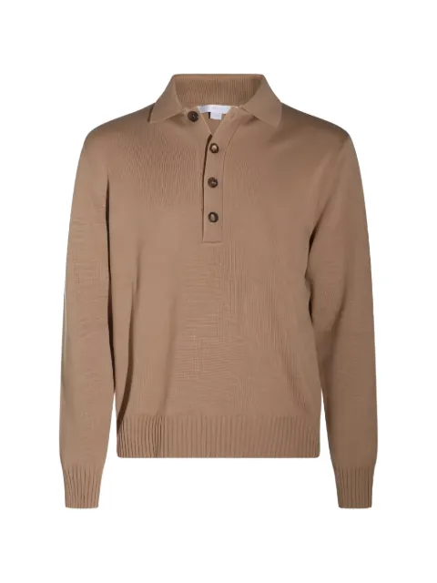 Malo button-fastening polo shirt