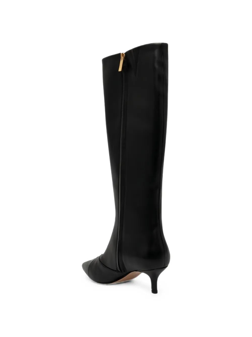 TWINSET pointed-toe kitten-heel boots Zwart