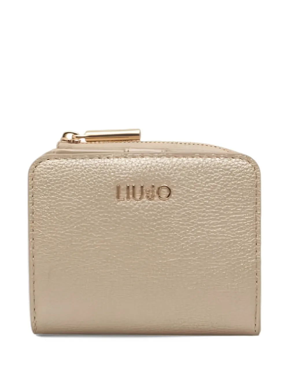 LIU JO grainy-effect bifold wallet - Toni neutri