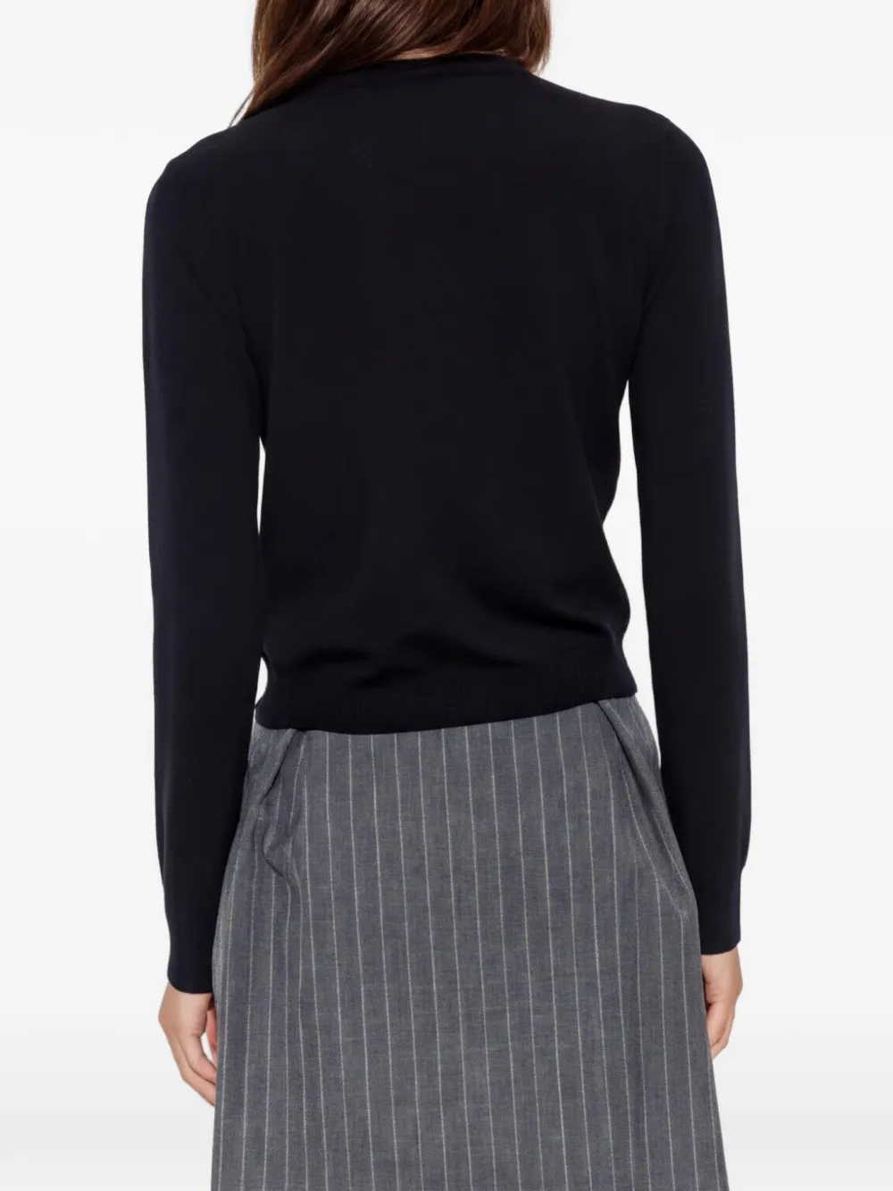 Valentino Garavani Button-up vest verfraaid met strik Zwart