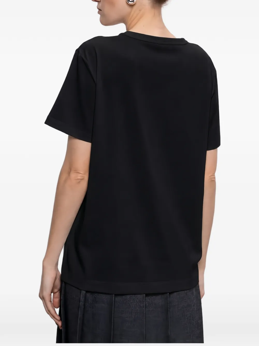 Fabiana Filippi T-shirt met ronde hals Zwart