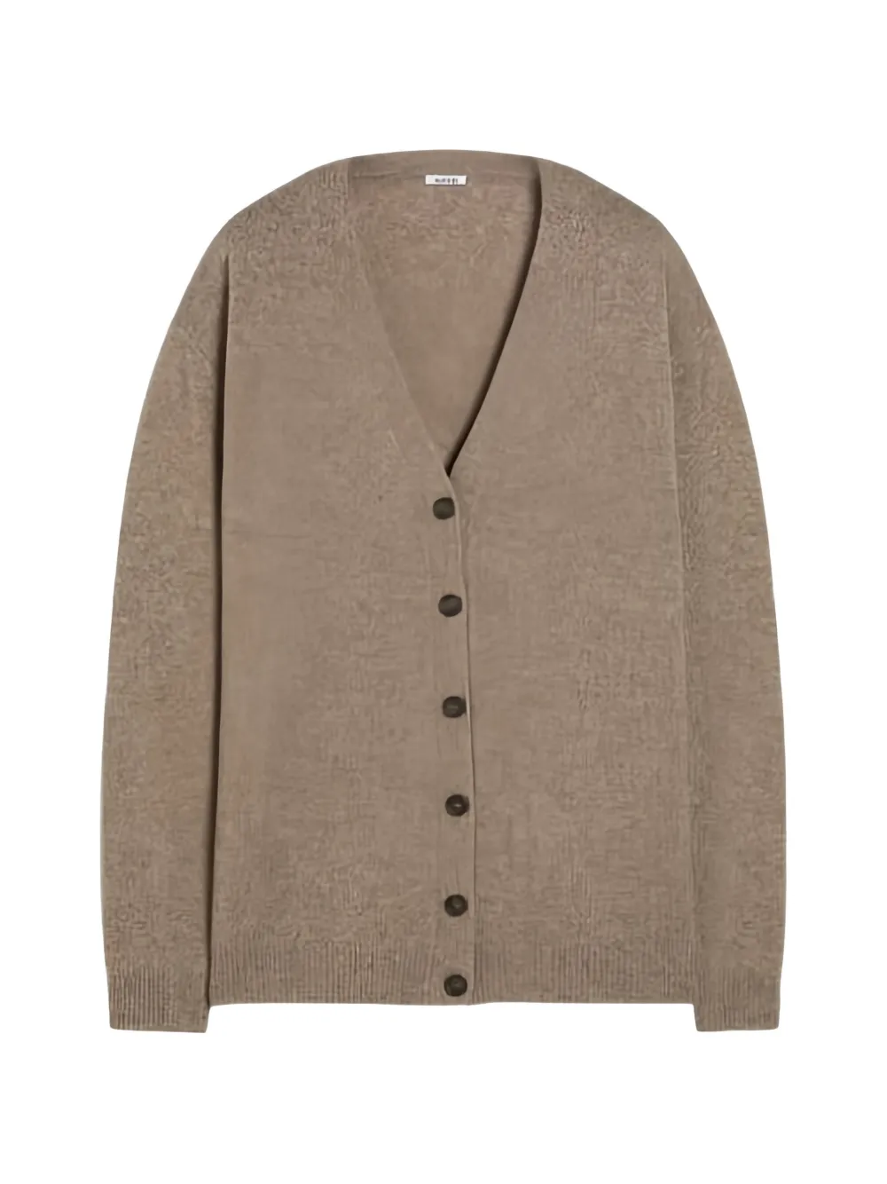 ASPESI V-neck knitted cardigan Bruin
