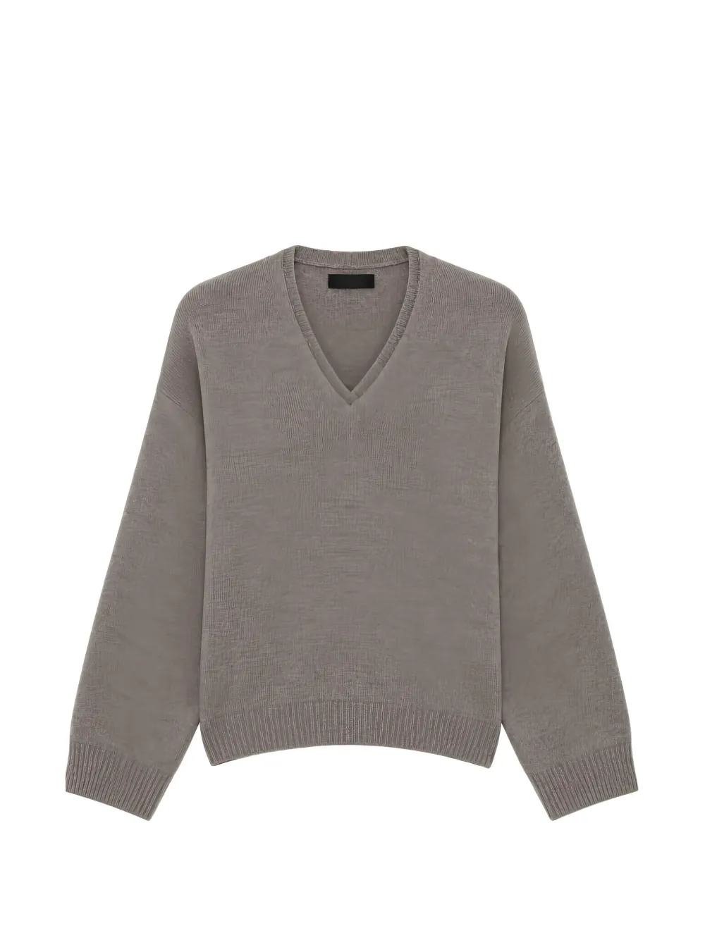 Fabiana Filippi Platinum V-neck dropped-shoulder sweater Grijs