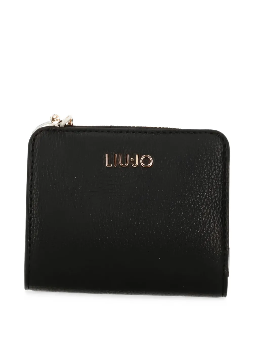 LIU JO logo-plaque bifold wallet - Nero