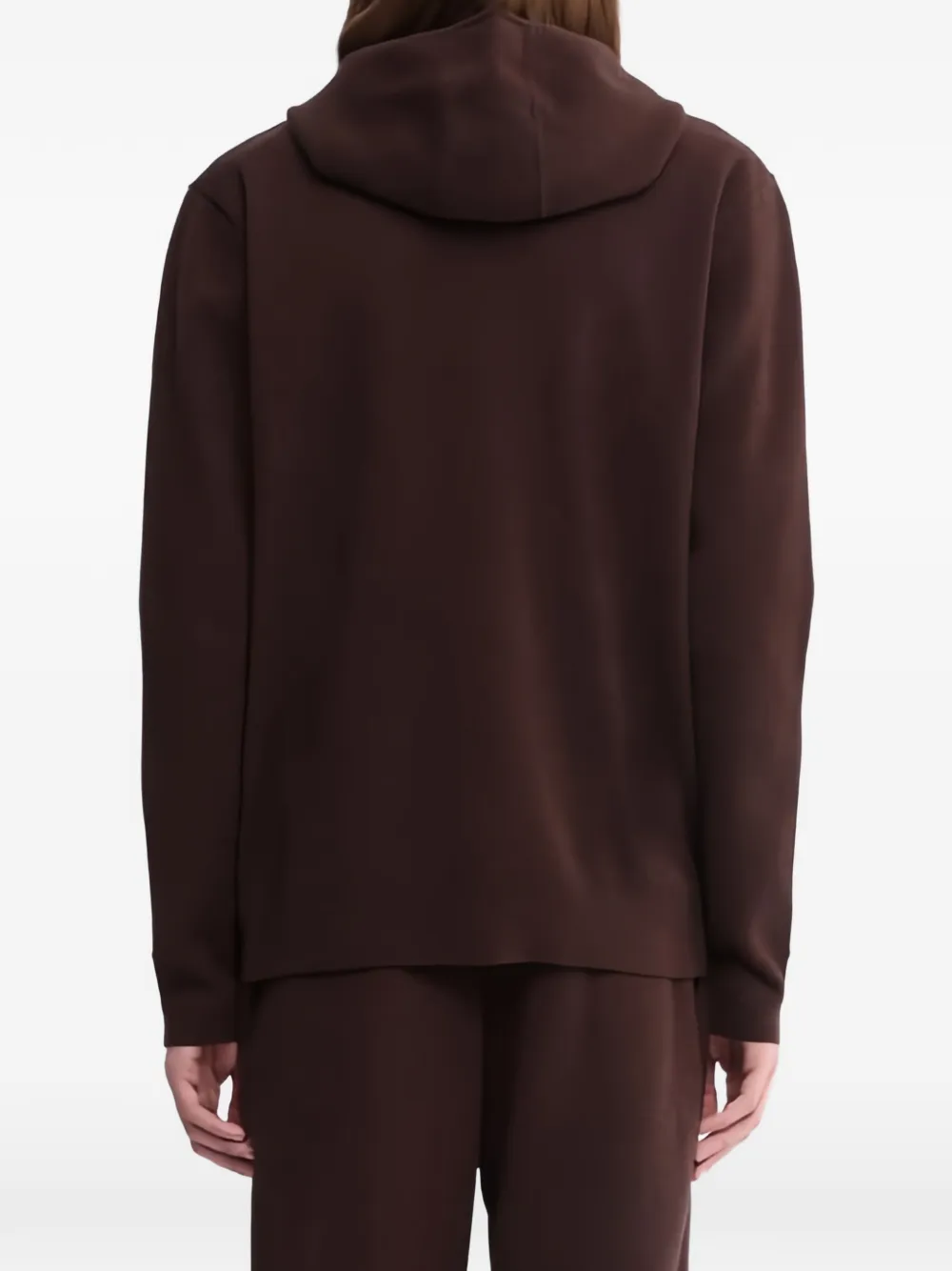 ASPESI zip-up knitted hoodie Bruin
