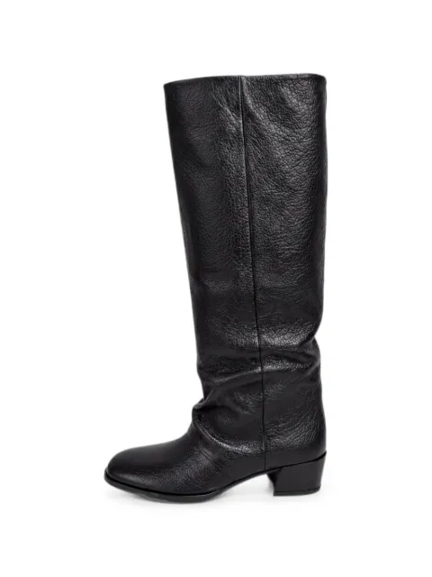 P.A.R.O.S.H. grainy-effect slouch boots