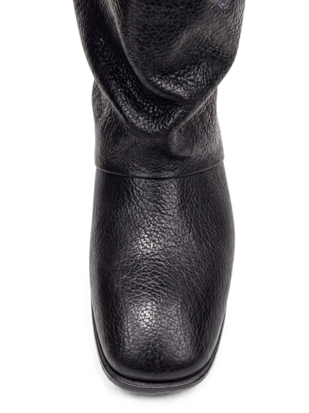 P.A.R.O.S.H. grainy-effect slouch boots Zwart
