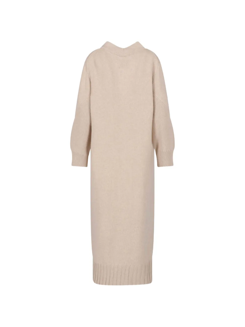 Malo belted button-up cardi-coat Beige