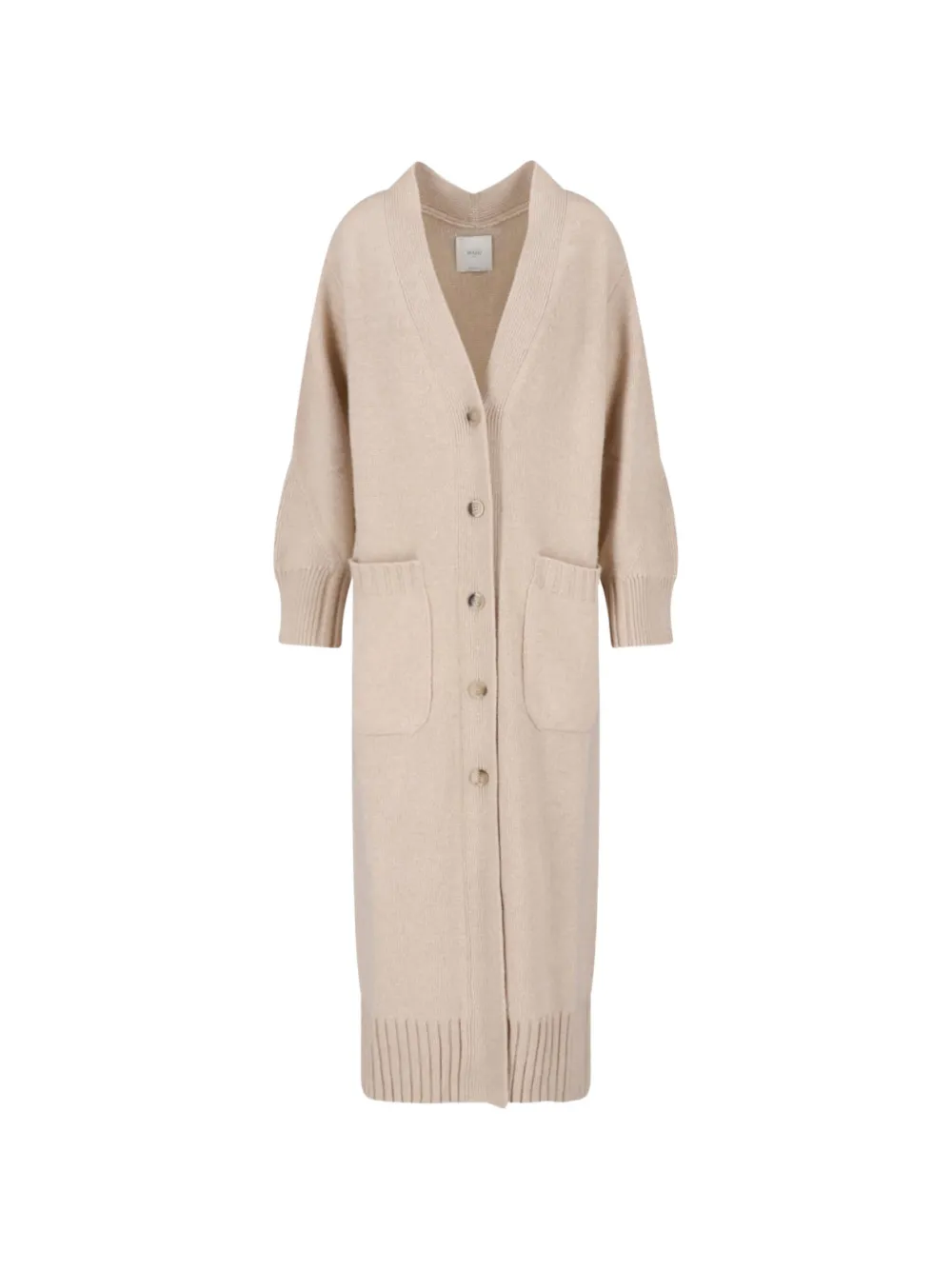 Malo belted button-up cardi-coat Beige