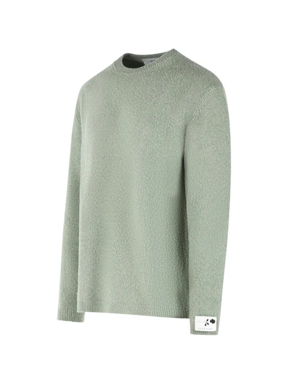 Golden Goose Bouclé gebreide trui met ronde hals Groen