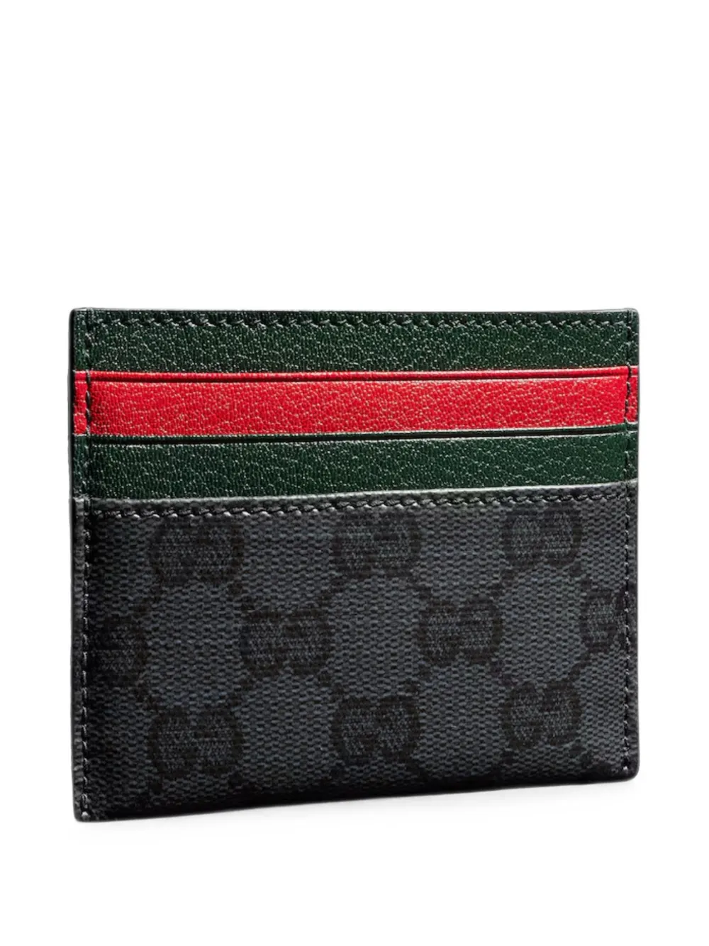 Gucci Pasjeshouder met Web-kaartsleuven Zwart