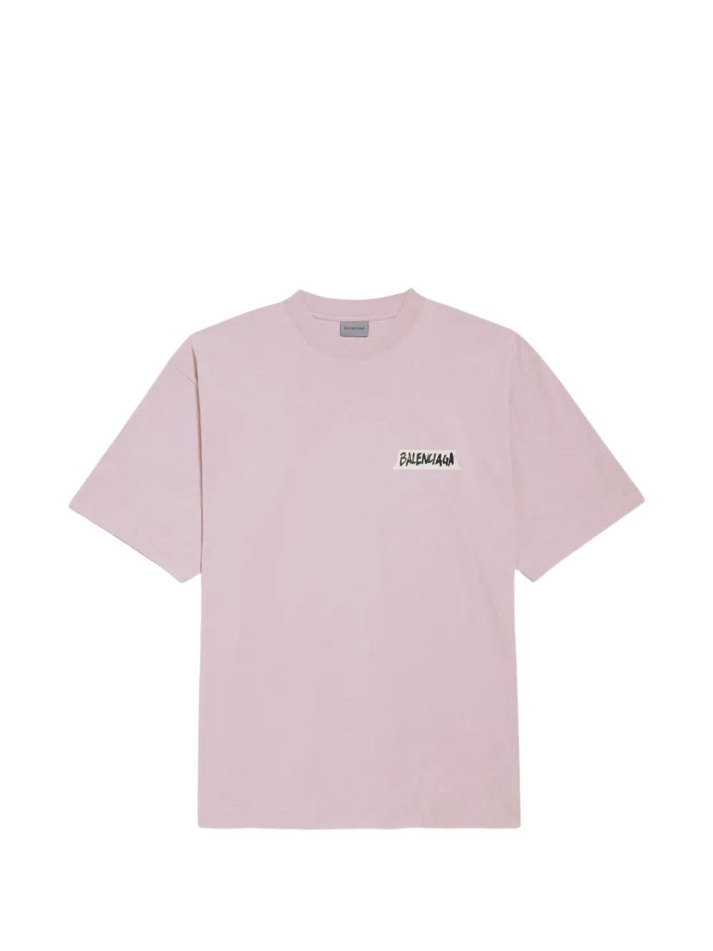 Balenciaga masking-.tape medium-fit T-shirt in dusty pink - Rosa